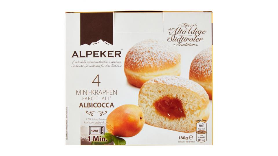 Alpeker 4 Mini-Krapfen Farciti all'Albicocca Congelati