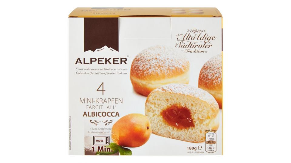 Alpeker 4 Mini-Krapfen Farciti all'Albicocca Congelati