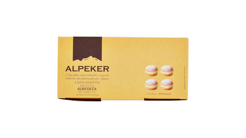 Alpeker 4 Mini-Krapfen Farciti all'Albicocca Congelati