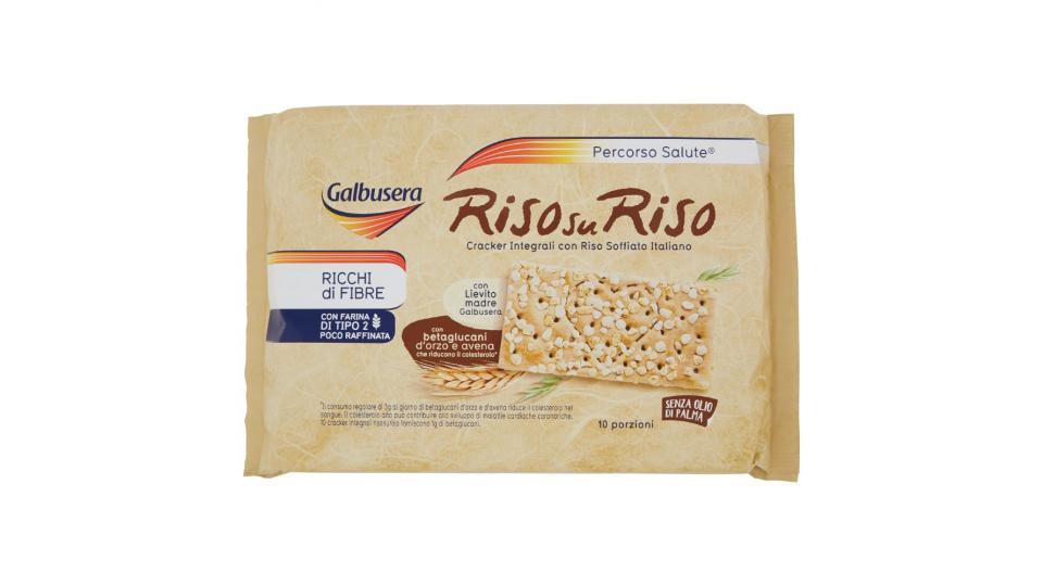Galbusera - Riso su Riso, Cracker Integrali con Riso Soffiato