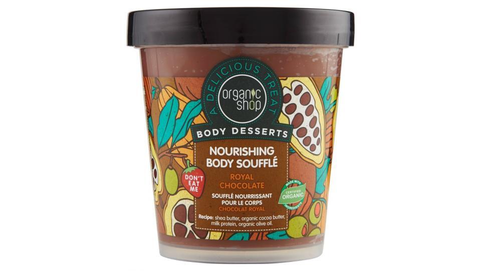 Soufflé Corpo nutriente Body Dessert Cioccolata reale Organic Shop