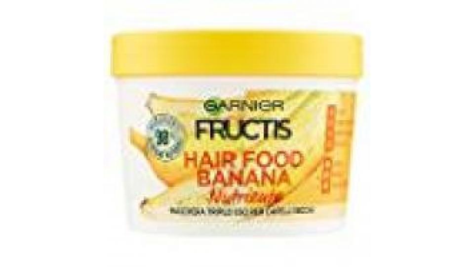 Garnier Fructis Hair Food Banana - Maschera nutriente 3in1 per capelli secchi