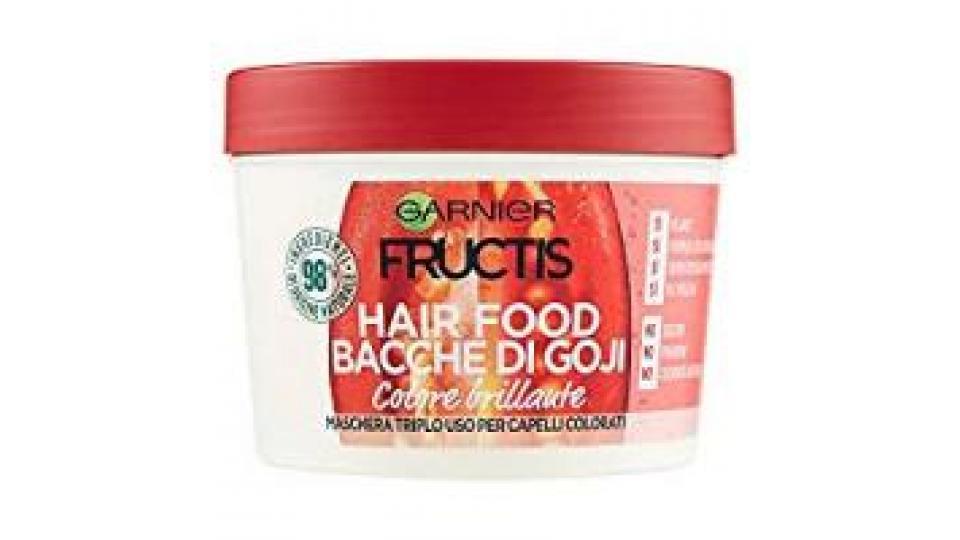 Garnier Fructis Hair Food Bacche di Goji - Maschera nutriente 3in1 per capelli colorati