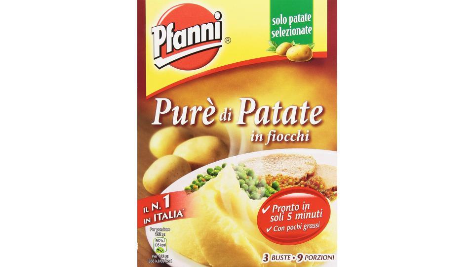Pfanni - Purè di Patate, in fiocchi, pronto in soli 5 minuti, 3 buste - 225 g 