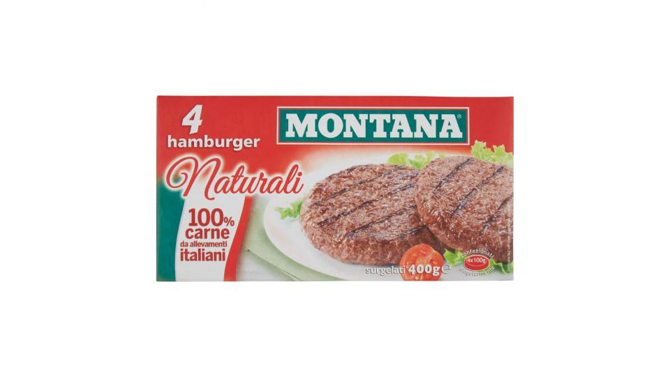 Montana 4 Hamburger naturali surgelati