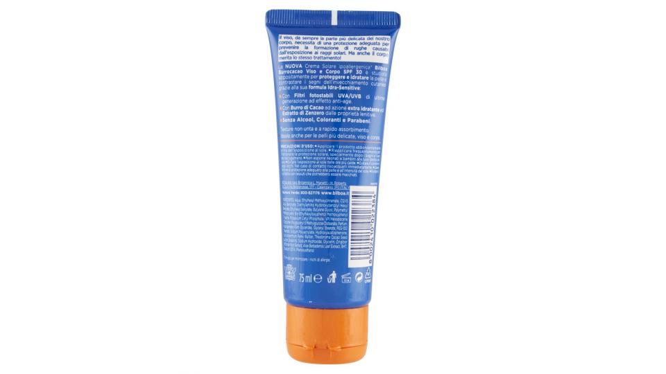 Bilboa Burrocacao Viso e Corpo Crema Solare SPF 30 Alta