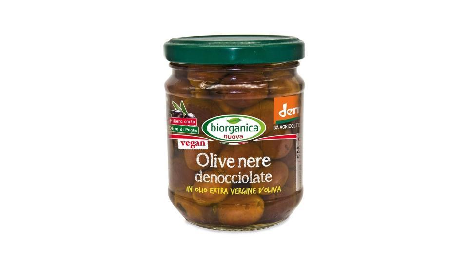 Olive nere denocciolate in olio extra vergine d'oliva