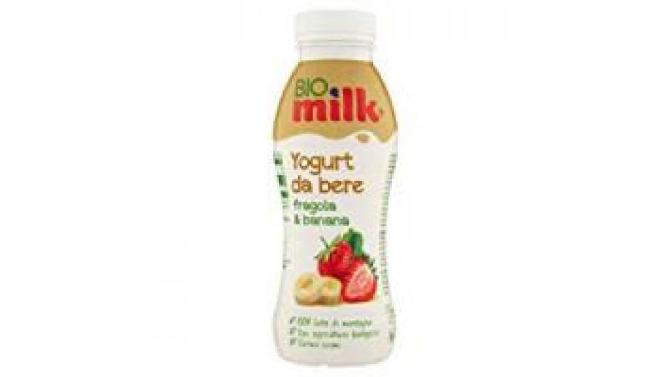 Milk Bio Yogurt da bere fragola & banana