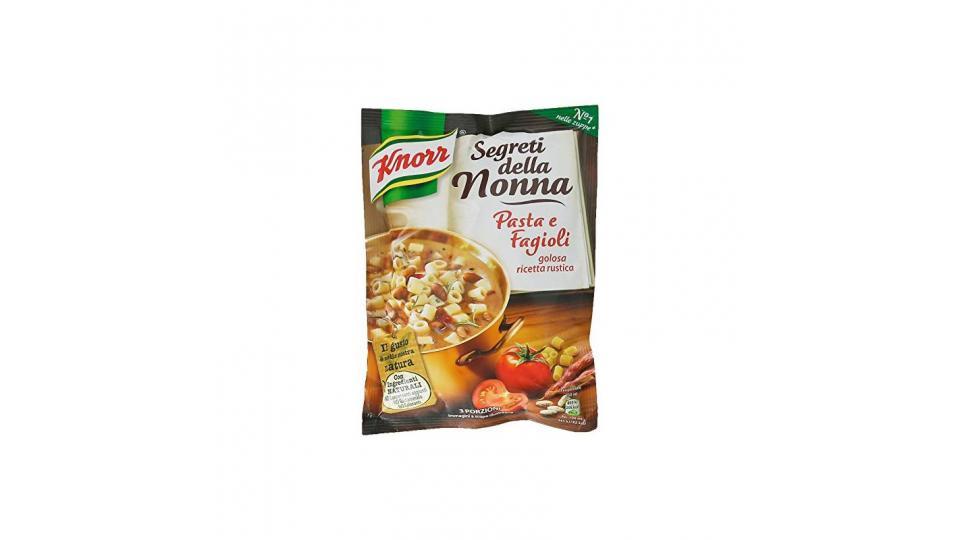 Knorr - Segreti della Nonna, Pasta e Fagioli Golosa Ricetta Rustica, 3 Porizoni
