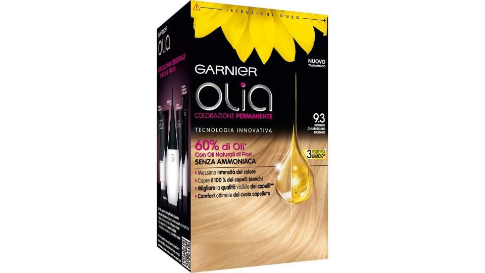 Garnier Olia Colorazione Permanente, 9.3 Biondo Chiarissimo Dorato