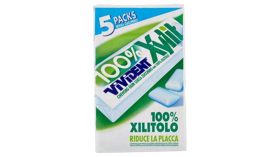 Vivident 100% Xylit 5 Packs 67,5 g