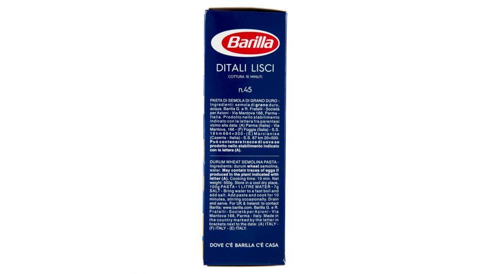 Barilla n.45 ditali lisci