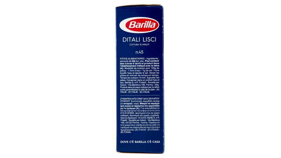 Barilla n.45 ditali lisci