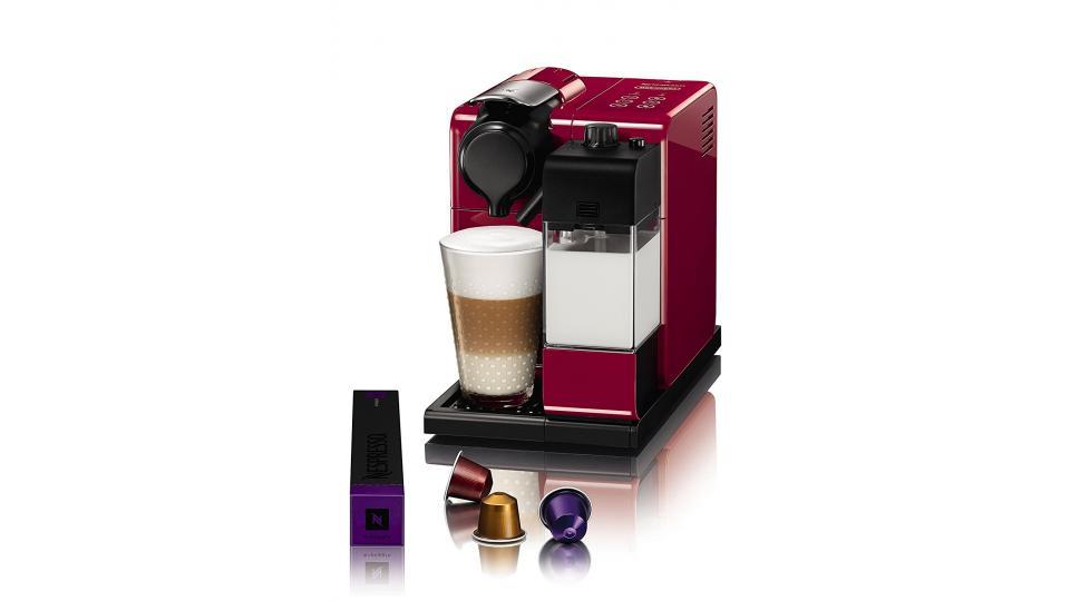 Nespresso Lattissima Touch EN550.R Macchina per Caffè Espresso, Colore Rosso (Glam Red)