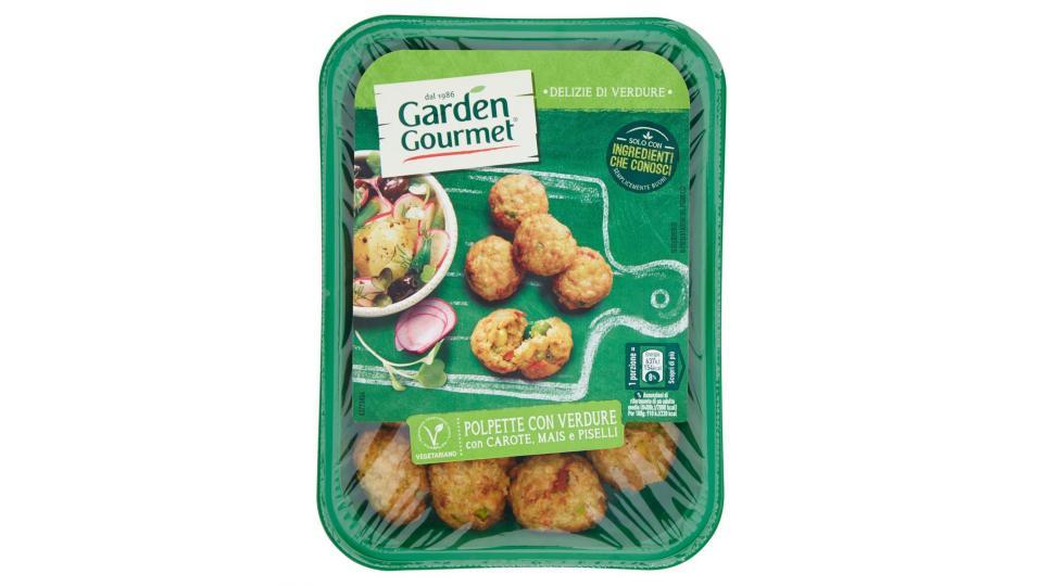 GARDEN GOURMET Polpette con verdure con carote mais e piselli