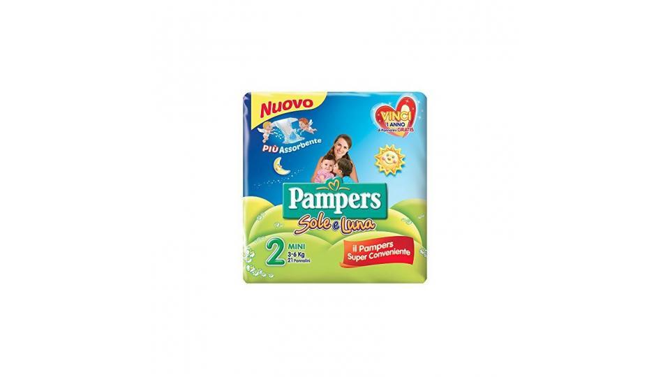 Pampers Sole e Luna Pannolini Mini, Taglia 2 (3-6 kg), 1 Pacco da