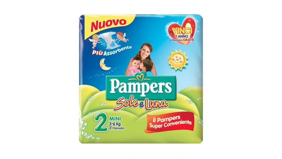 Pampers Sole e Luna Pannolini Mini, Taglia 2 (3-6 kg), 1 Pacco da