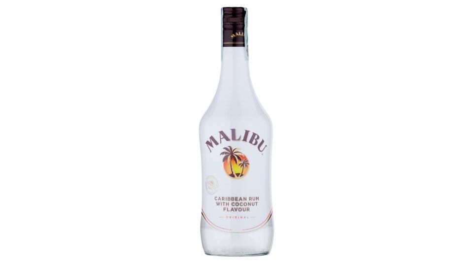 Malibu Caribbean rum with coconut flavor