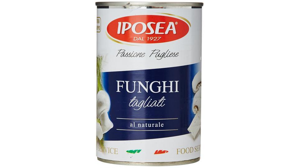 Iposea - Funghi Tagliati, Al Naturale - 12 pezzi da 380 g [4560 g]