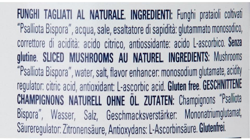 Iposea - Funghi Tagliati, Al Naturale - 12 pezzi da 380 g [4560 g]