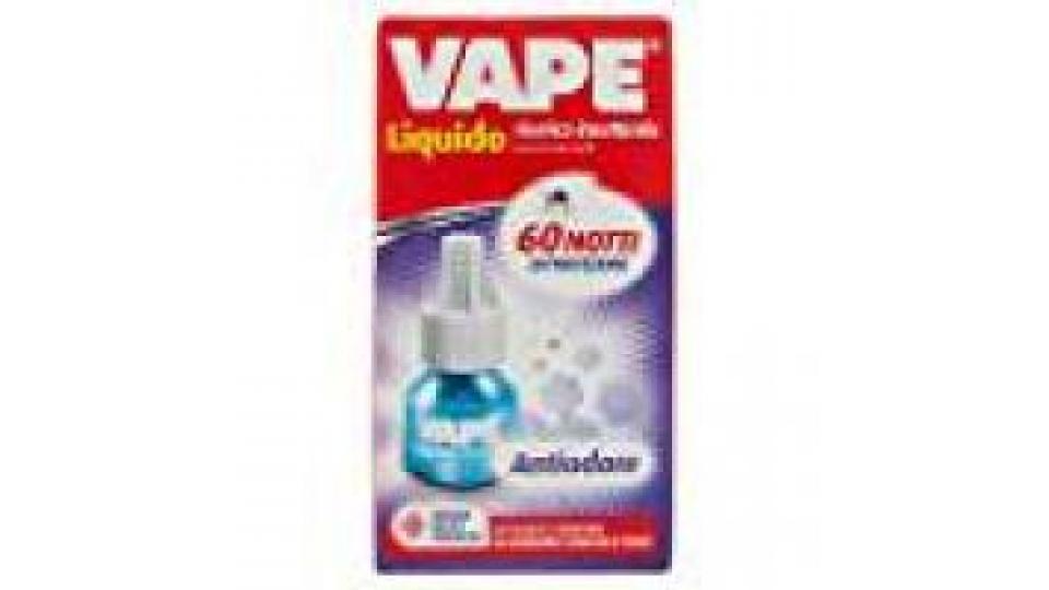 RICARICA LIQUIDA INSETTICIDA 60 NOTTI Antiodore Vape