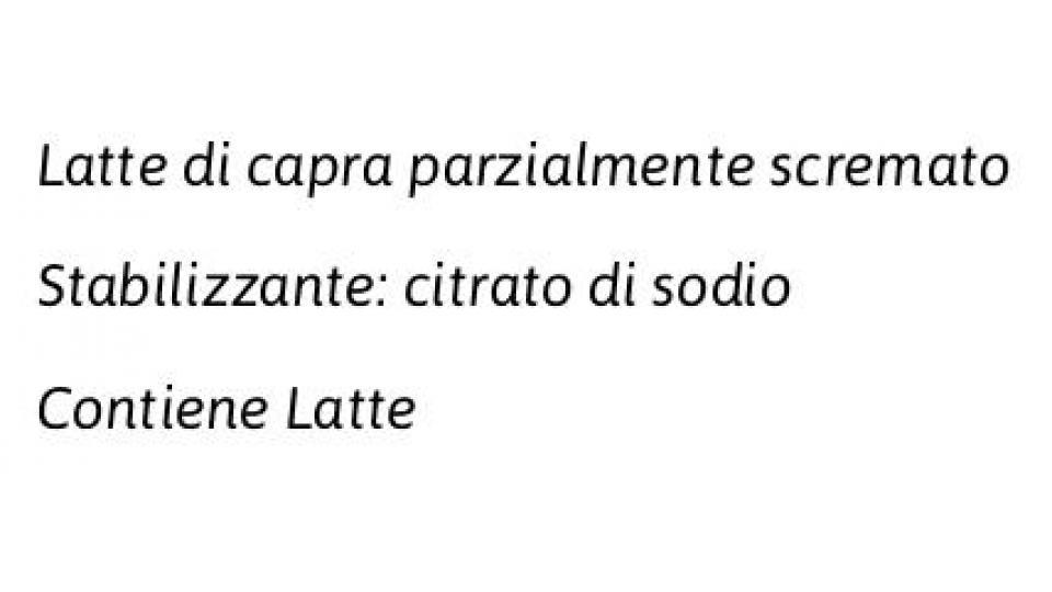 Latte di Capra Parzialmente Scremato 100% Sardo Uht a Lunga Conservazione