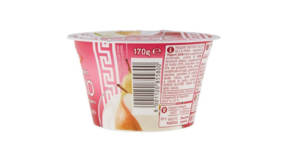 Yogurt Intero Greco alla Pera