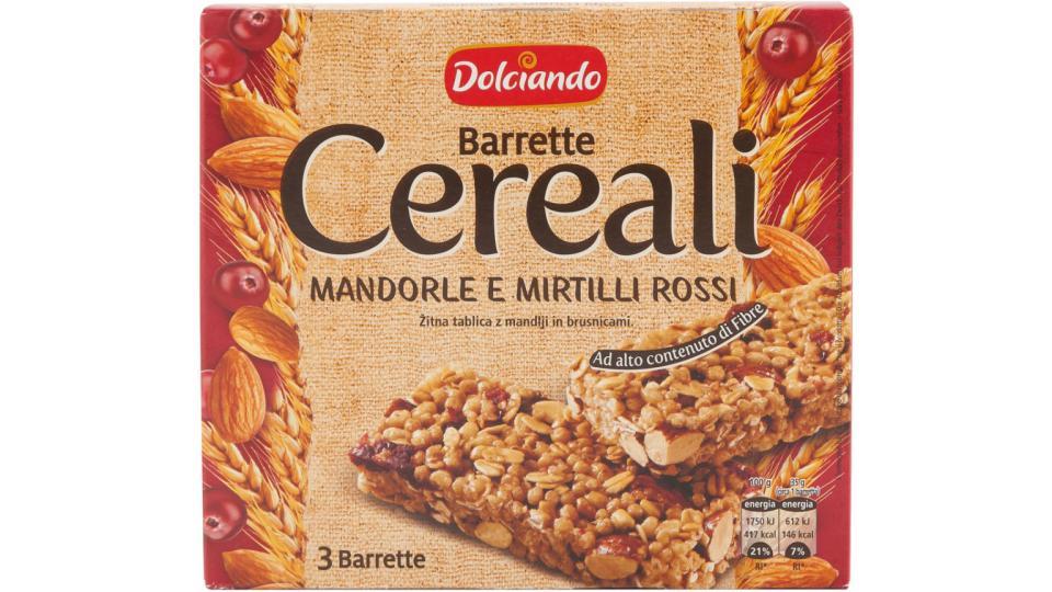 Barrette Cereali Mandorle e Mirtilli 3 Pz