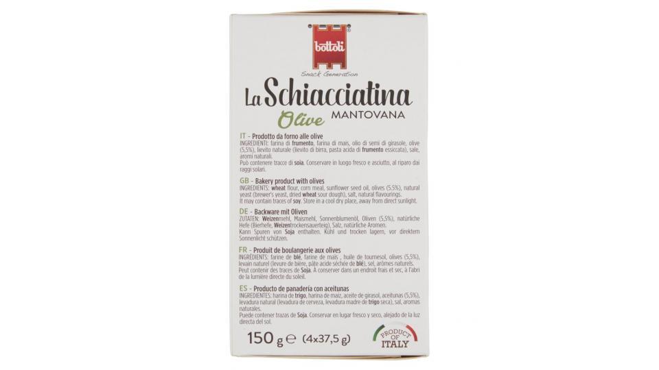 La Schiacciatina Mantovana Olive 4 x 37,5 g