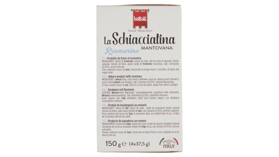La Schiacciatina Mantovana Rosmarino 4 x 37,5 g