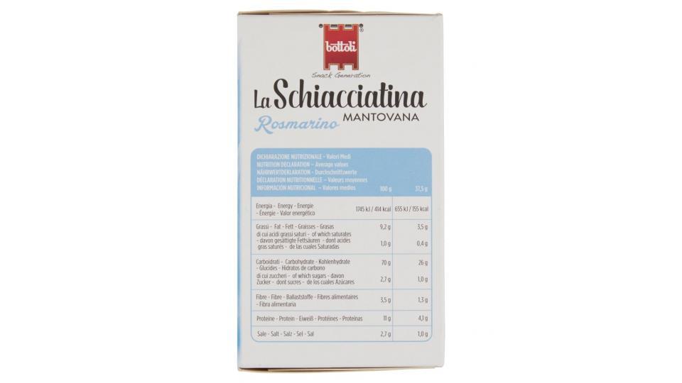 La Schiacciatina Mantovana Rosmarino 4 x 37,5 g