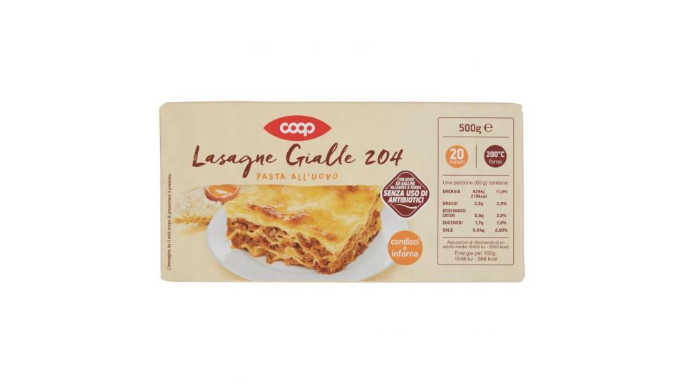 Lasagne Gialle 204 Pasta all'Uovo