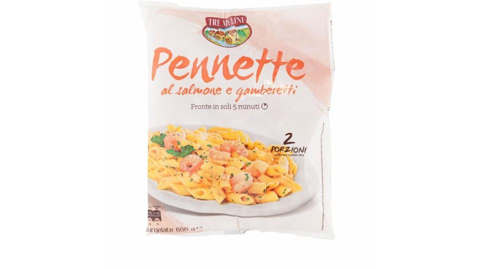 Pennette Salmone Gamberetti