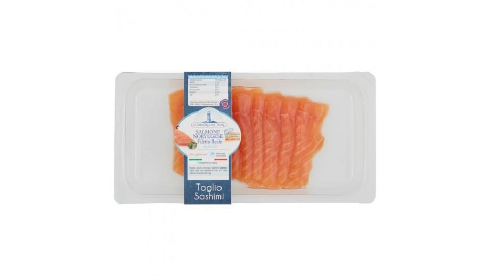 Cuore Salmone Norvegia Carpaccio Taglio Sashimi 