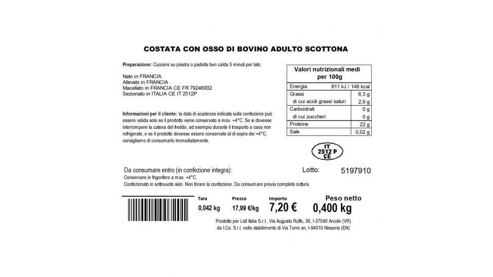 Costata di Scottona con Osso