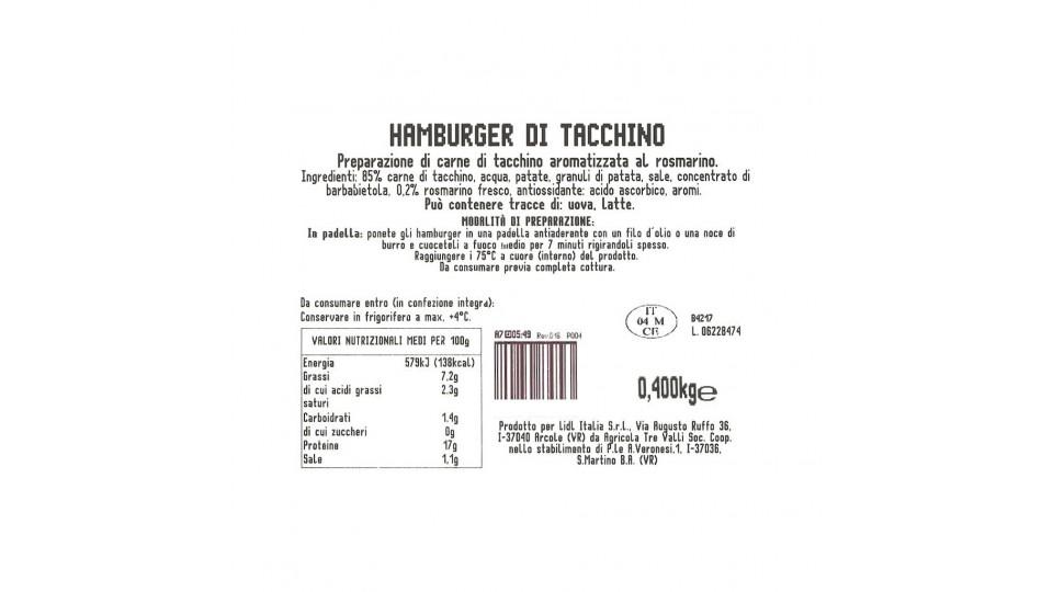 Hamburger di Tacchino