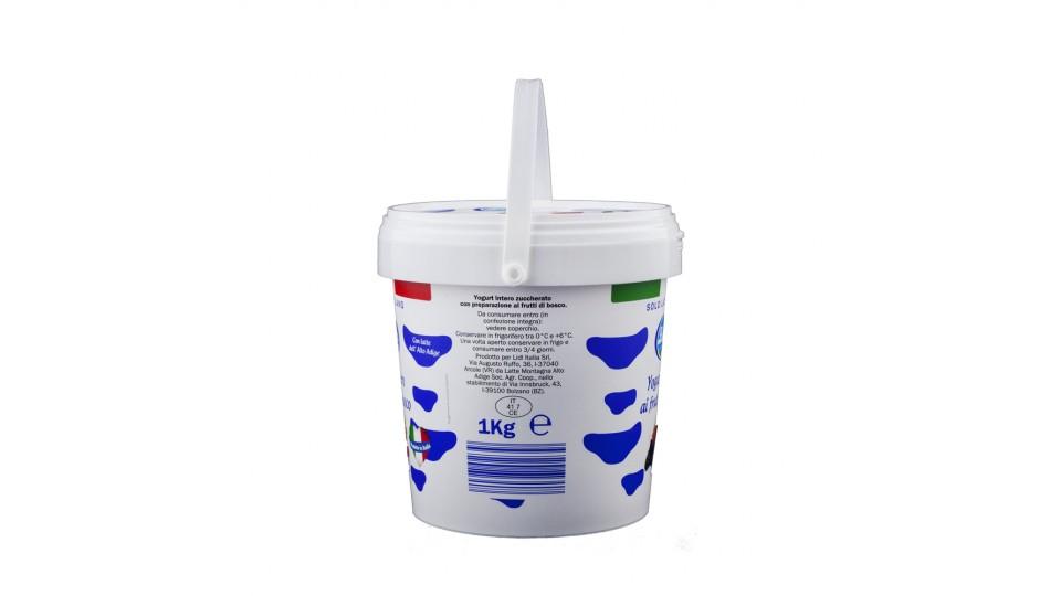 Yogurt Intero Frutti di Bosco Solo Latte Italiano