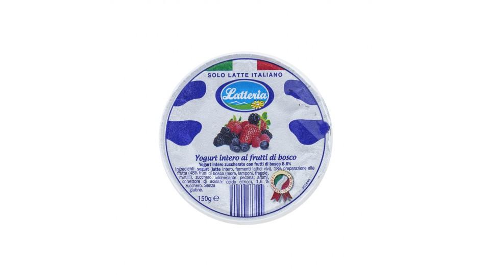 Yogurt Intero Frutti di Bosco Solo Latte Italiano