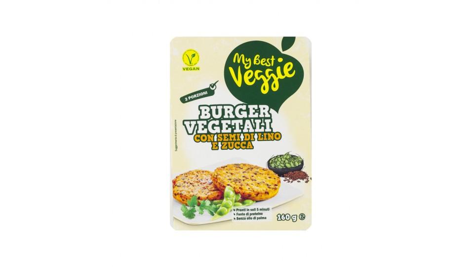 Burger Vegetali con Semi di Lino e Zucca
