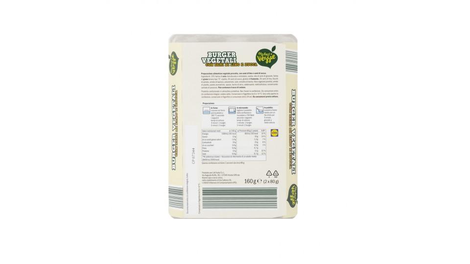 Burger Vegetali con Semi di Lino e Zucca