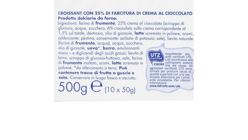 Croissant al Cacao 25% di Farcitura