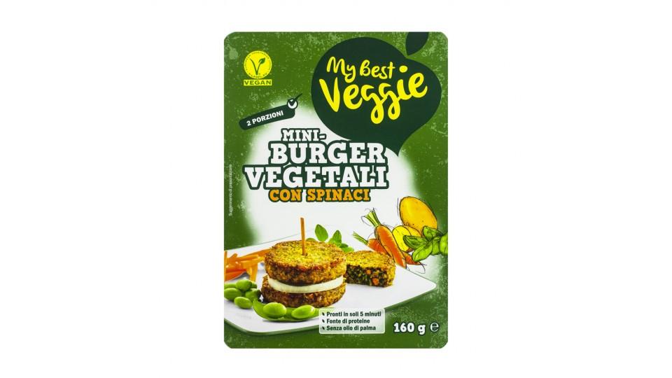 Mini Burger Vegetali con Spinaci