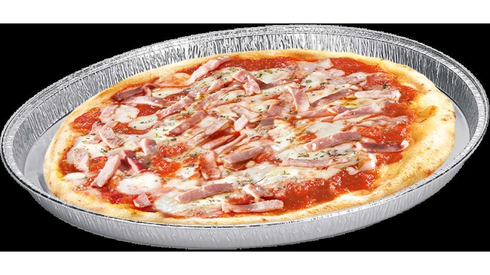 Pizza con Prosciutto Cotto in Teglia