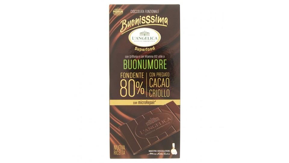 Buonisssima Cioccolata Funzionale Buonumore Fondente 80%