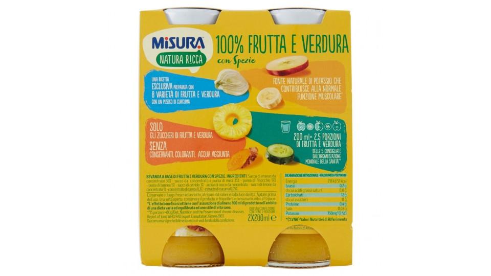 Bevanda Natura Ricca Gialla 100% Frutta & Verdura con Spezie 