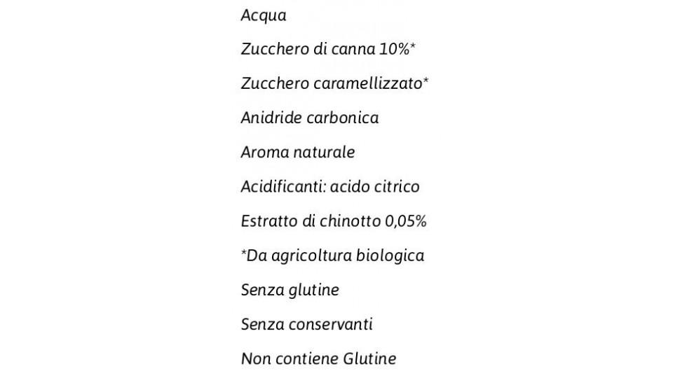 Chinotto da Agricoltura Biologica con Estratto di Chinotto Italiano 