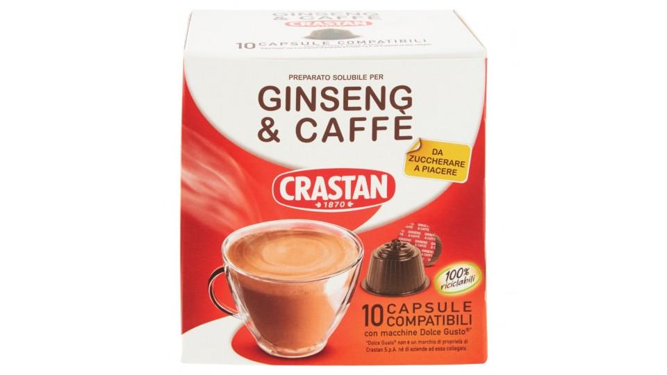 Preparato Solubile per Ginseng&caffè Capsule Compatibili con Macchine Dolce Gusto* 10 x 9 g