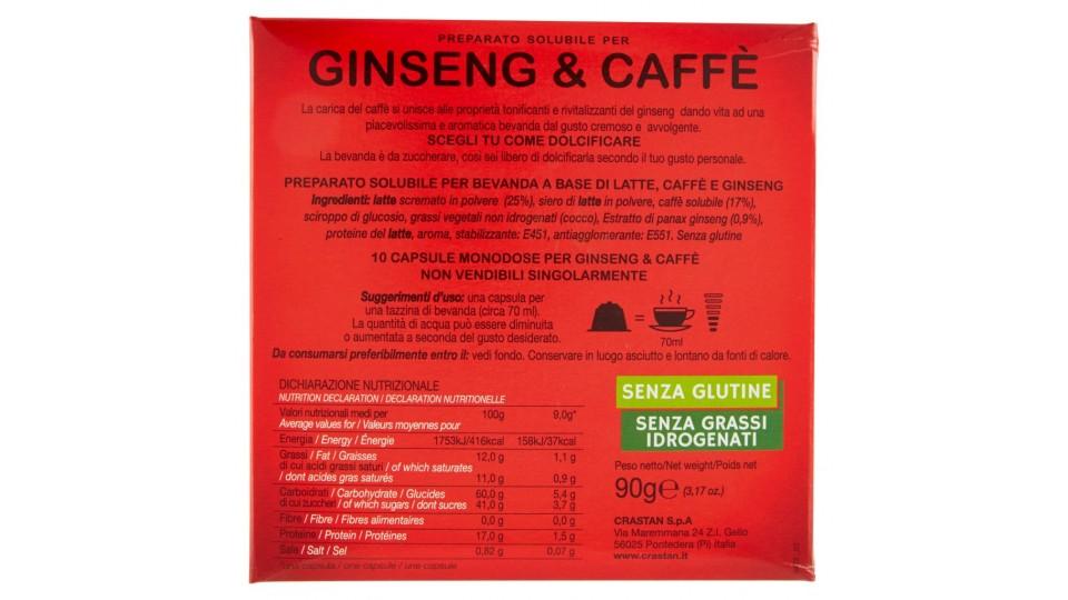 Preparato Solubile per Ginseng&caffè Capsule Compatibili con Macchine Dolce Gusto* 10 x 9 g