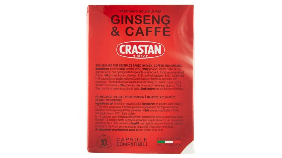 Preparato Solubile per Ginseng&caffè Capsule Compatibili con Macchine Dolce Gusto* 10 x 9 g