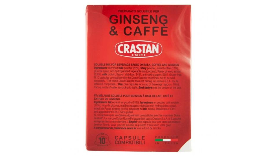Preparato Solubile per Ginseng&caffè Capsule Compatibili con Macchine Dolce Gusto* 10 x 9 g